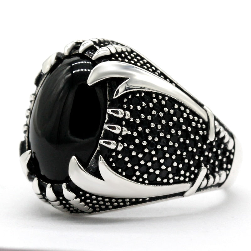 Crimson Aqiq Turkish Sunnah Ring for Men