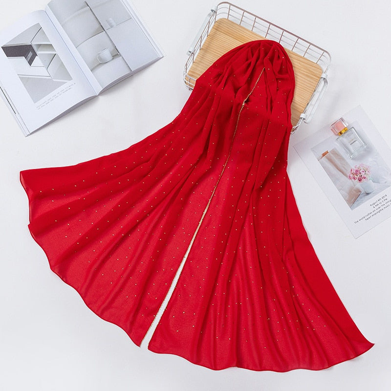 Luxury Chiffon Head Scarfs Hijabs