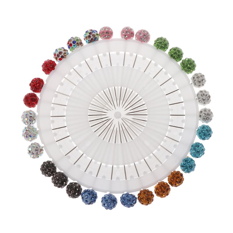 MULTI-COLORED RHINESTONE HIJAB PINS (30 PCS)
