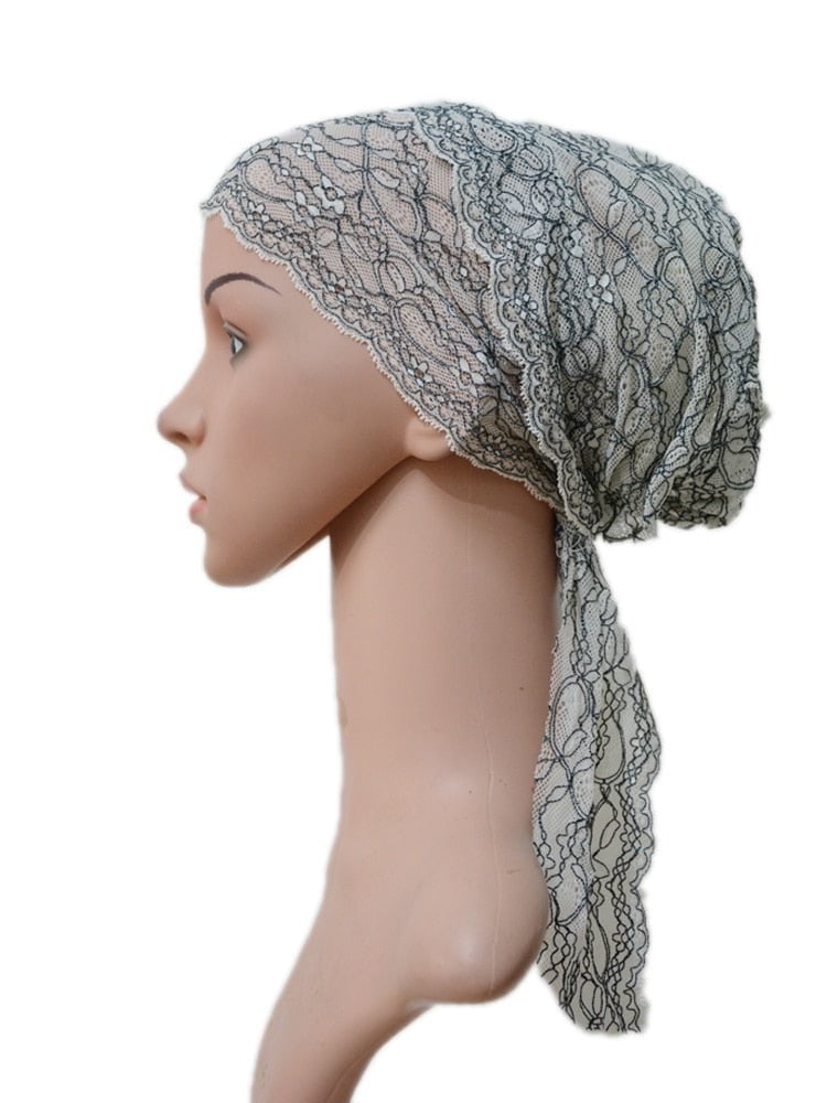 Inner Cap Lace Hijab Scarf