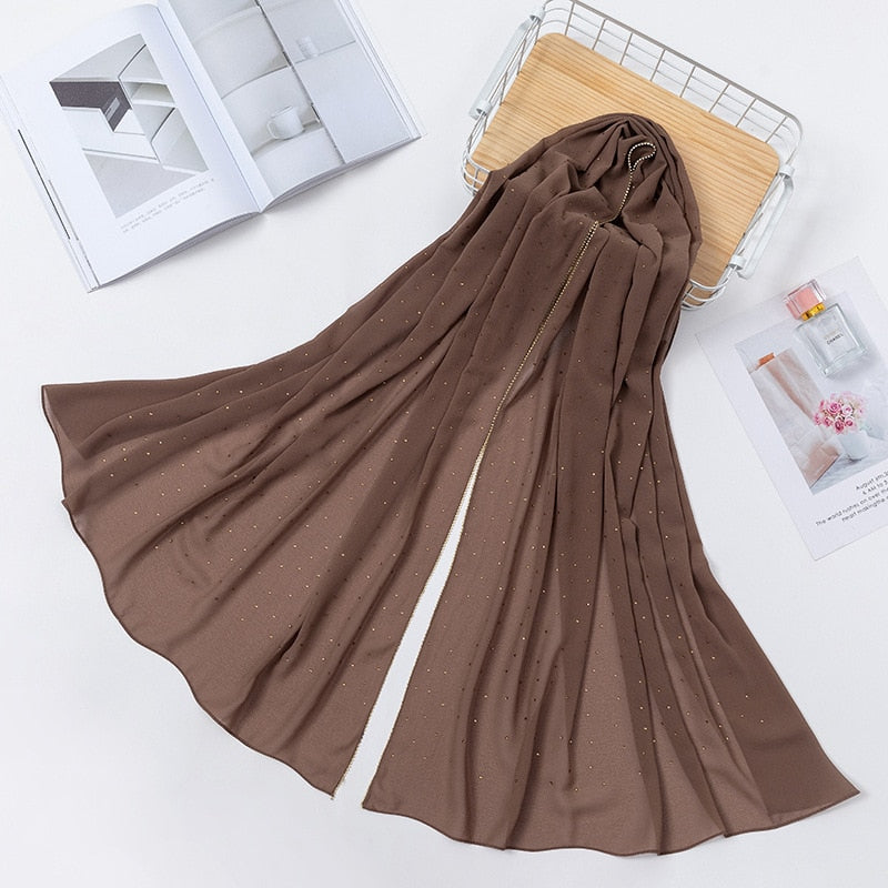 Luxury Chiffon Head Scarfs Hijabs