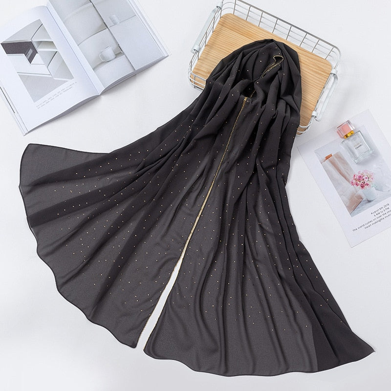 Luxury Chiffon Head Scarfs Hijabs
