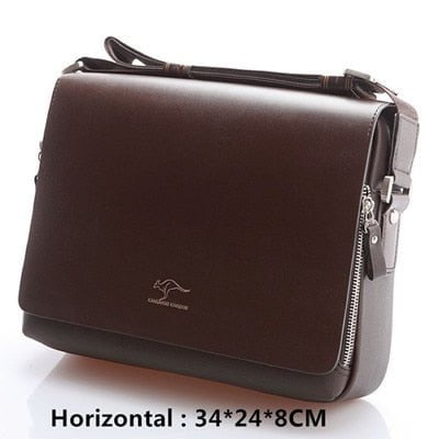 LUXURY MEN'S LEATHER SHOULDER BAG