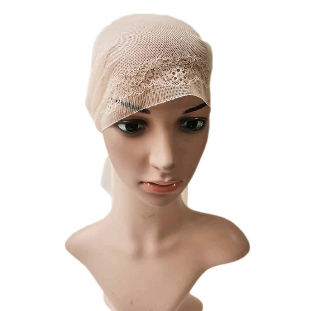 Inner Cap Lace Hijab Scarf
