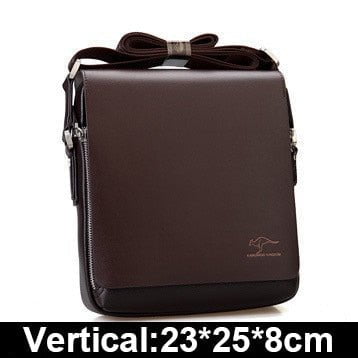 LUXURY MEN'S LEATHER SHOULDER BAG