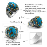 The Queen's Sterling Silver Turquoise Ring for Women