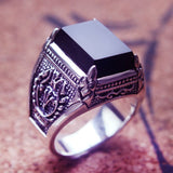 The Black Rose Turkish Zirconia Ring for Men