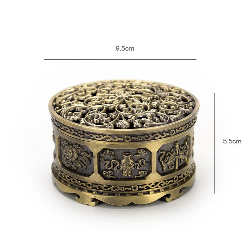 Incense Arabian Incense Burner Metal Incense Burner Antique Alloy Coil