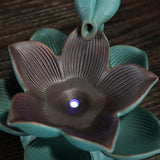 Ceramics Led Lotus Incense Burner
