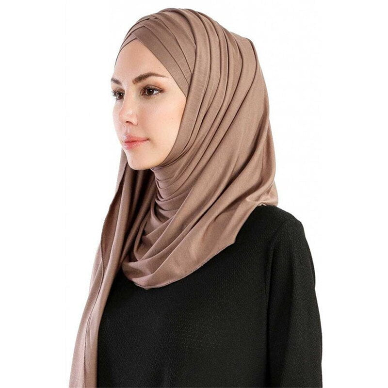 SOFT JERSEY COTTON HIJAB (BLACK/BROWN/GRAY)