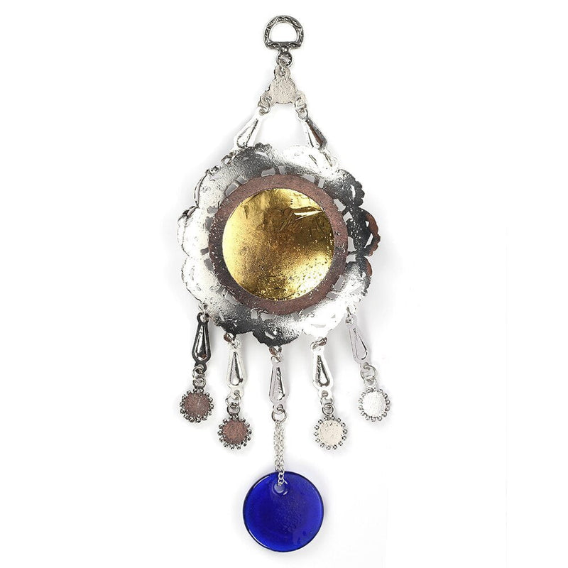 Evil Eye Alloy Painting Oil Round Quran Wall Hanging Jewelry Pendant With