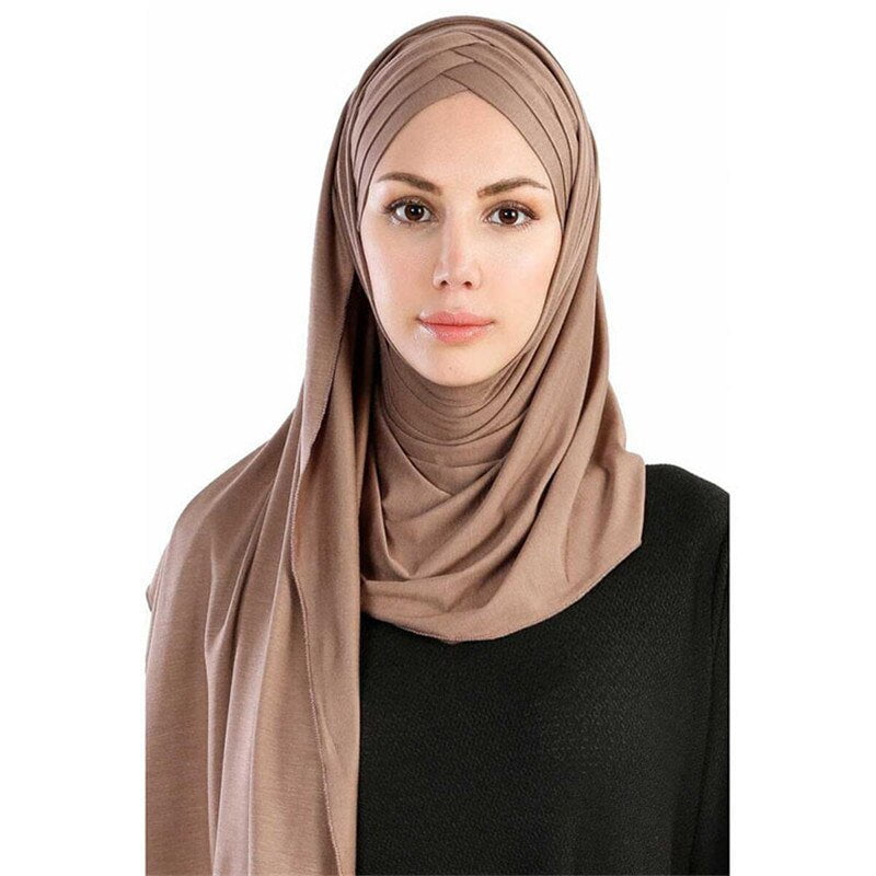 SOFT JERSEY COTTON HIJAB (BLACK/BROWN/GRAY)