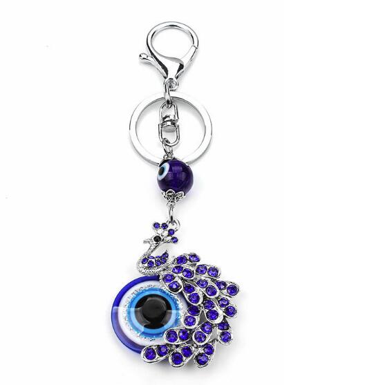 Evil Eye Metal Charm Different Animal Styles Fashion Blue Pattern Tassel