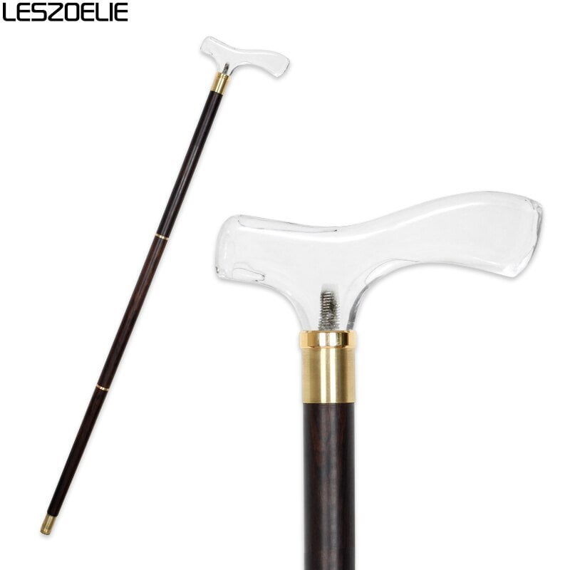 4 Styles Luxury Wooden Staff Transparent  Acrylic Handle