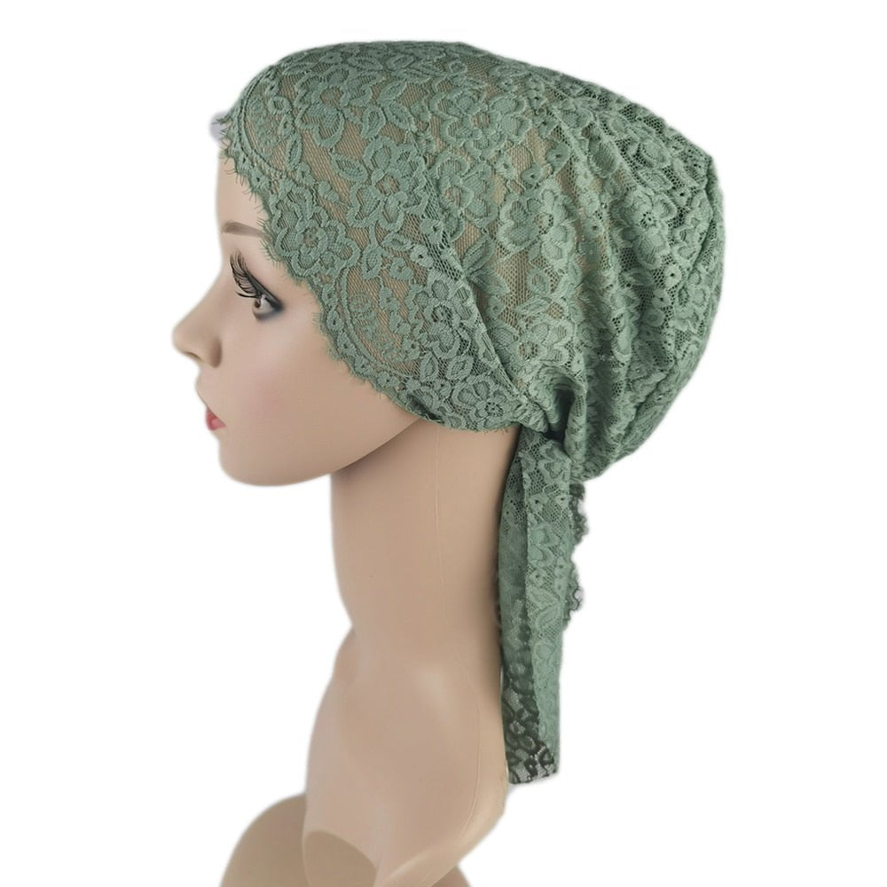Inner Cap Lace Hijab Scarf