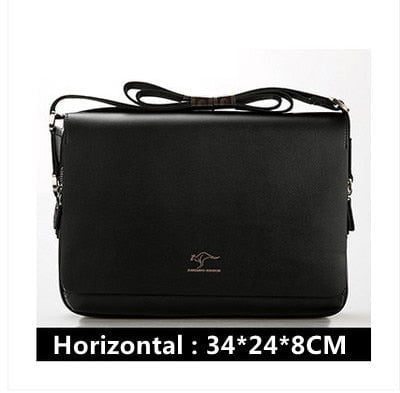 LUXURY MEN'S LEATHER SHOULDER BAG