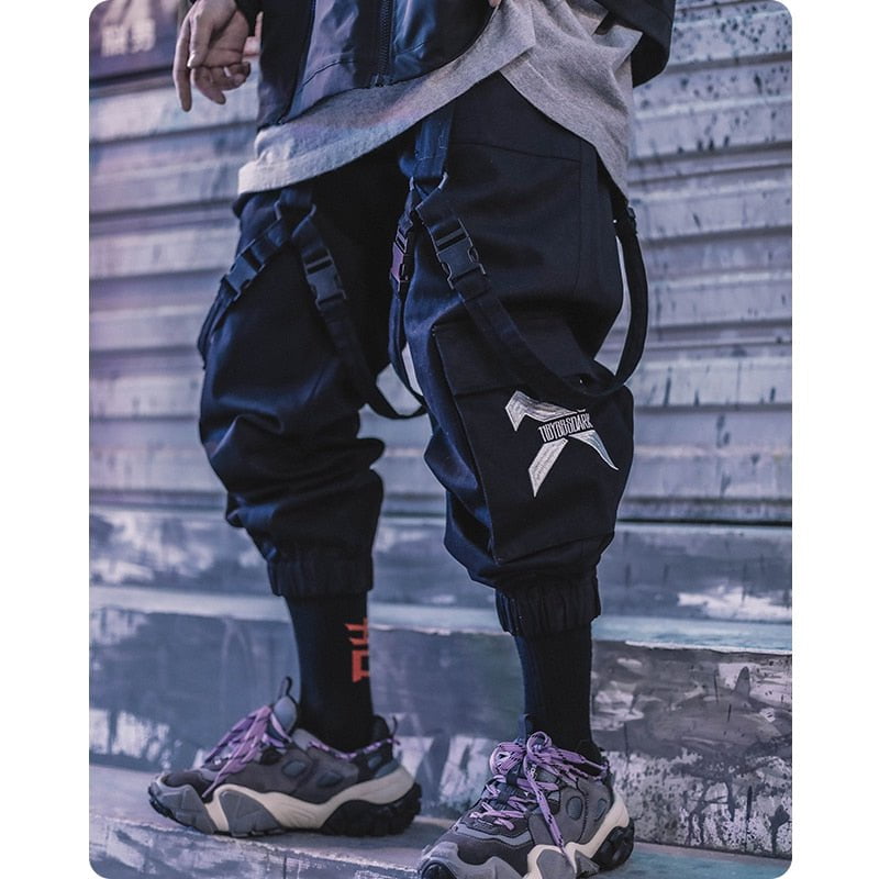 MEN'S WIDE LEGGED PANTS WITH LARGE POCKETS