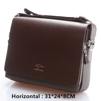 LUXURY MEN'S LEATHER SHOULDER BAG