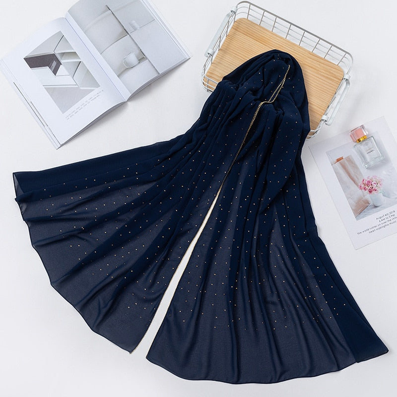 Luxury Chiffon Head Scarfs Hijabs