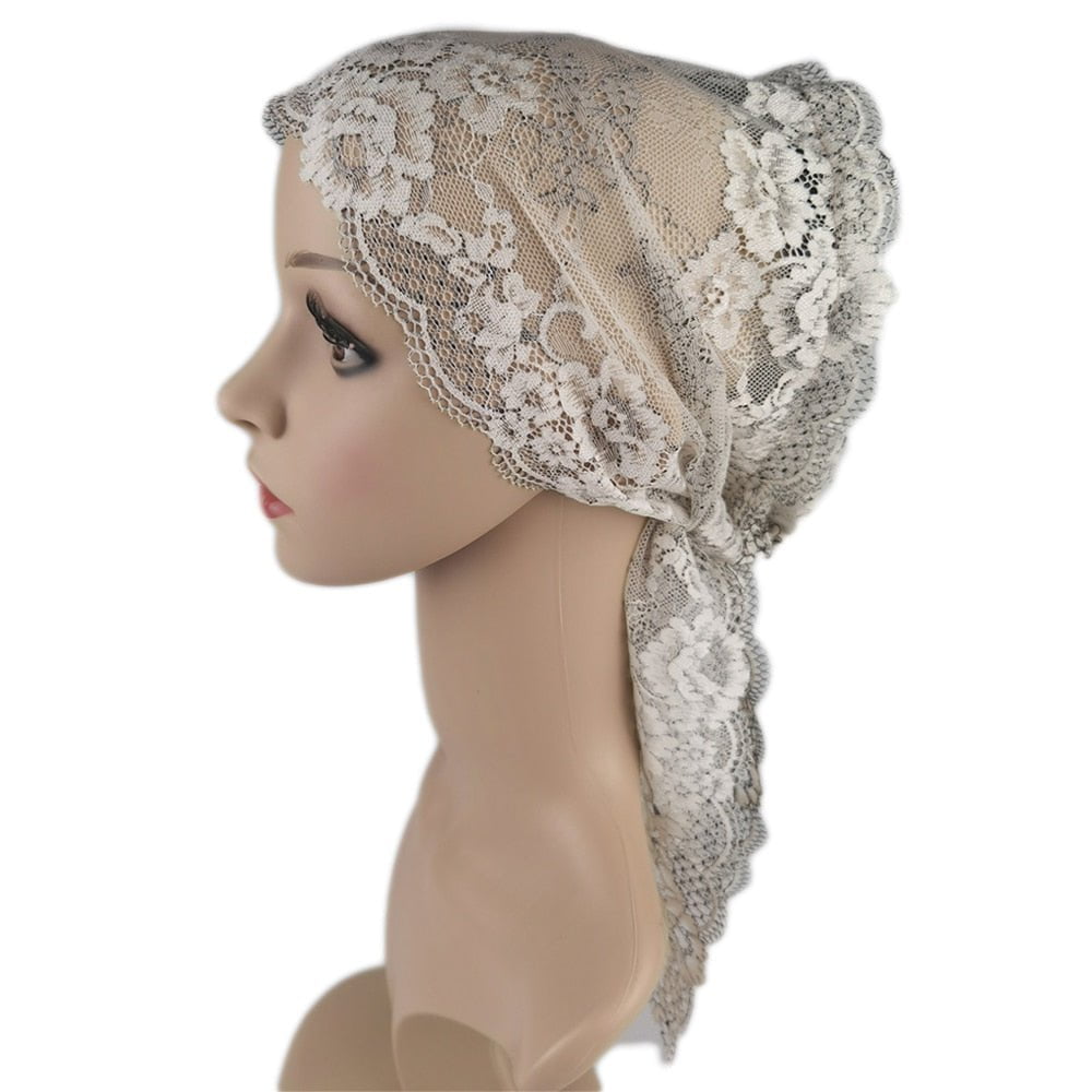 Inner Cap Lace Hijab Scarf