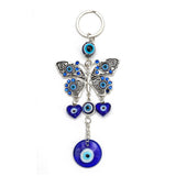 EVIL EYE Butterfly Keychain Key Chain Holder