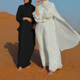 Handmade Drape Chiffon Abaya For Women
