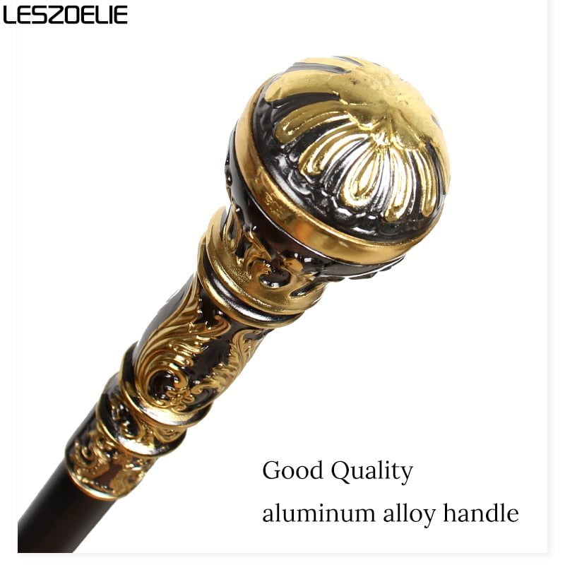 Gold With Black Detachable Sunnah Staff