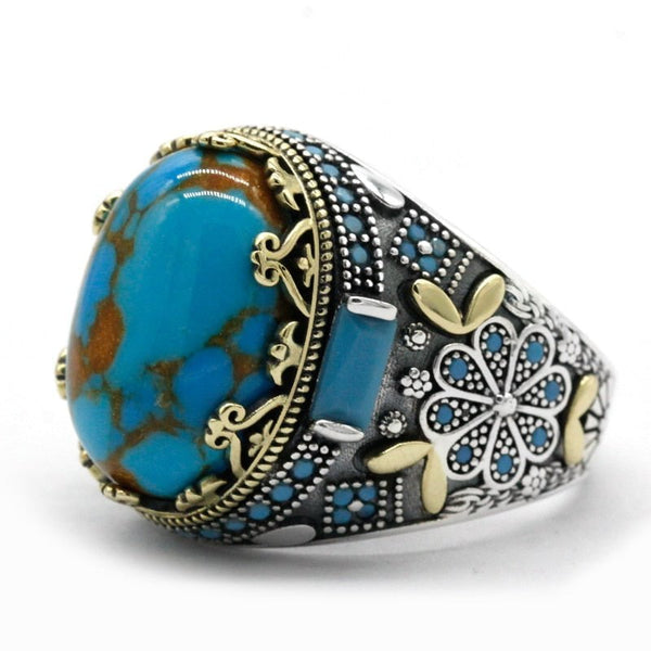 The Queen's Sterling Silver Turquoise Ring for Women