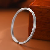REAL SILVER 999 FOR MEN TWISTED CUFF BRACELET