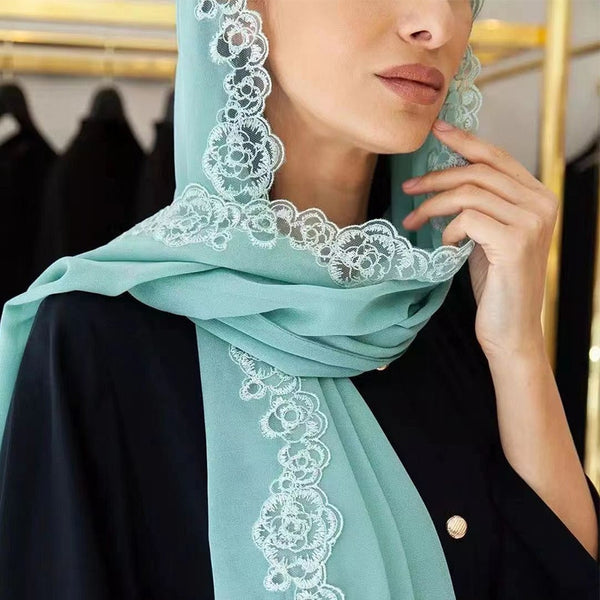 Lace Pashmina Shawl Hijab