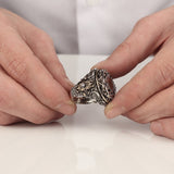 The Inspiring "A" Engravement Turkish Ring for Men