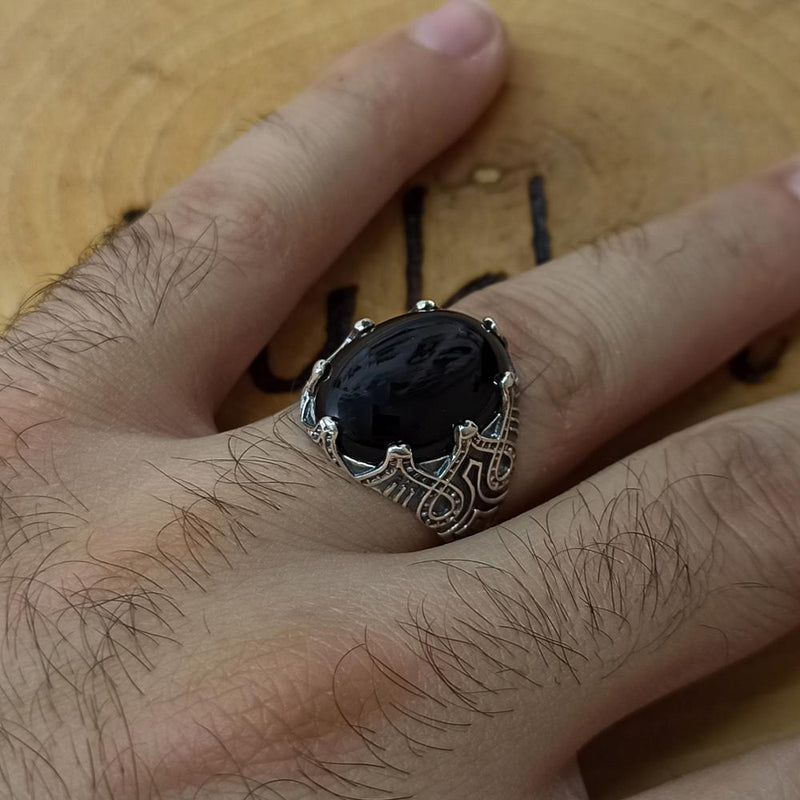 The Onyx Night Ring For Men