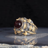 UNIQUE HANDMADE STERLING TURKISH MOSQUE RING FOR MEN
