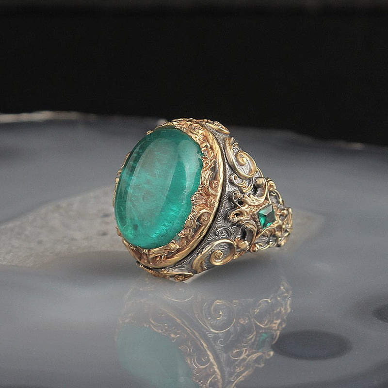 The Emperor's Paraiba Gemstone Ring for Men