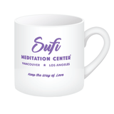 Sufi Meditation Coffee Mug White with Iconic Phoenix Design.