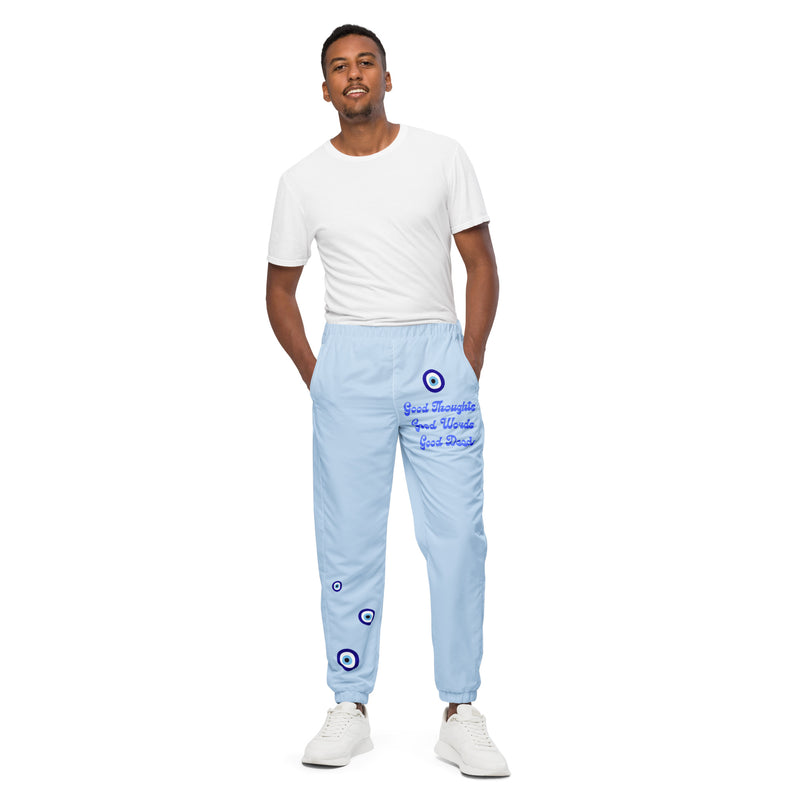 Good Words, Good Thoughts, Good Deeds BLUE Unisex track pants