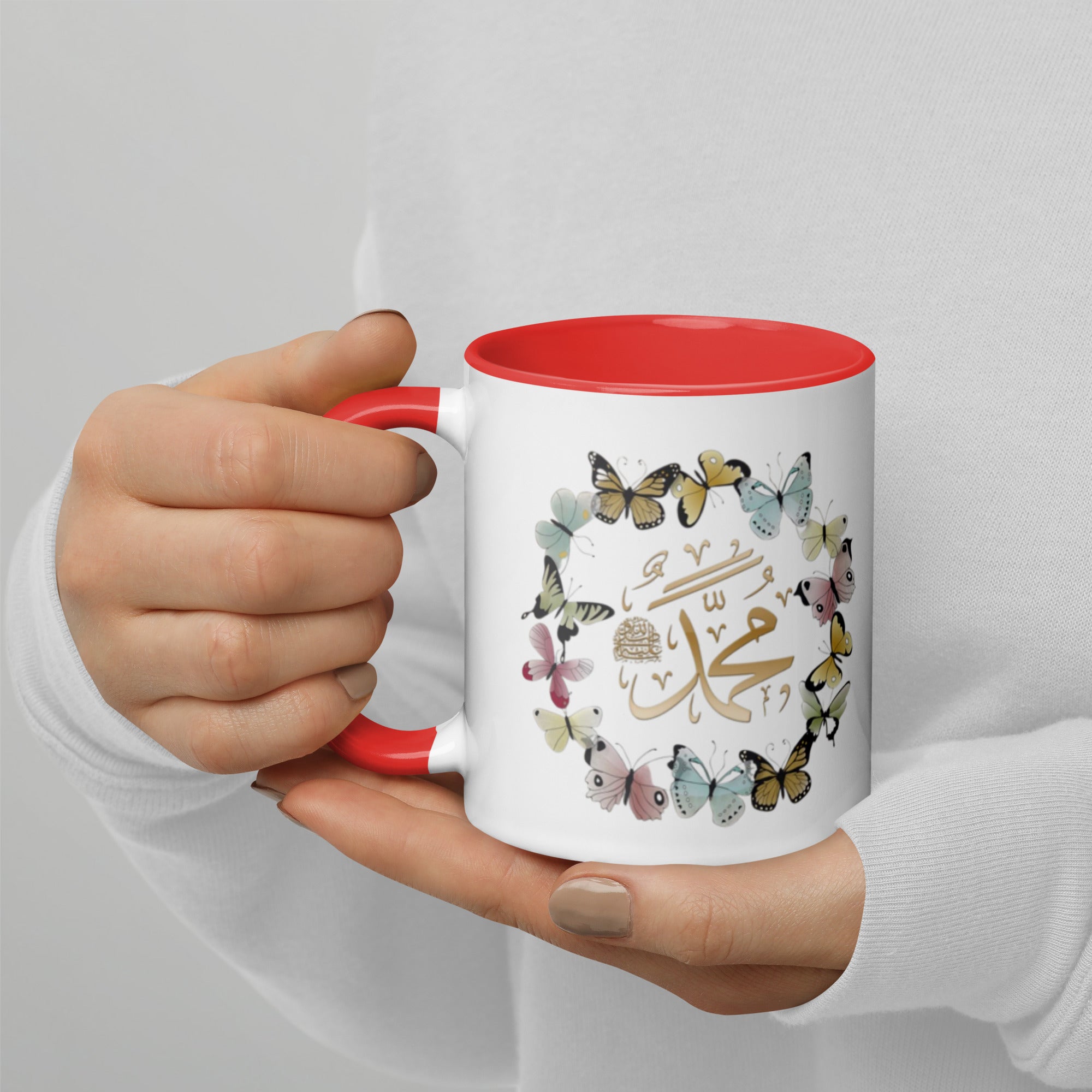Muhammadan Butterflies Mug with Color Inside