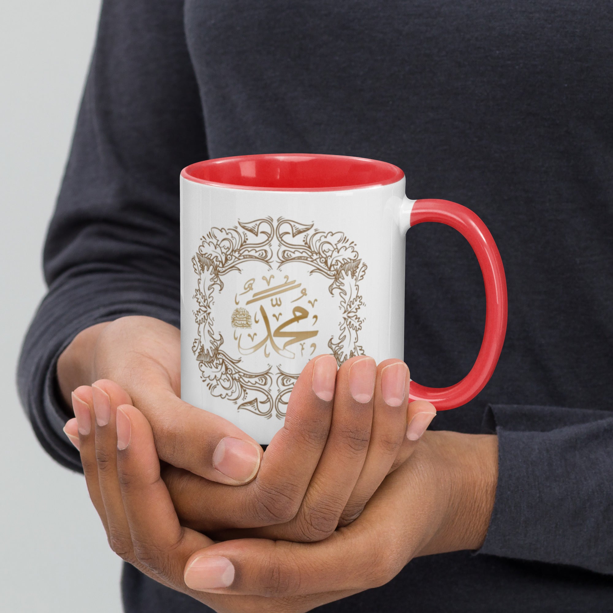 Muhammadan Golden Design Mug with Color Inside