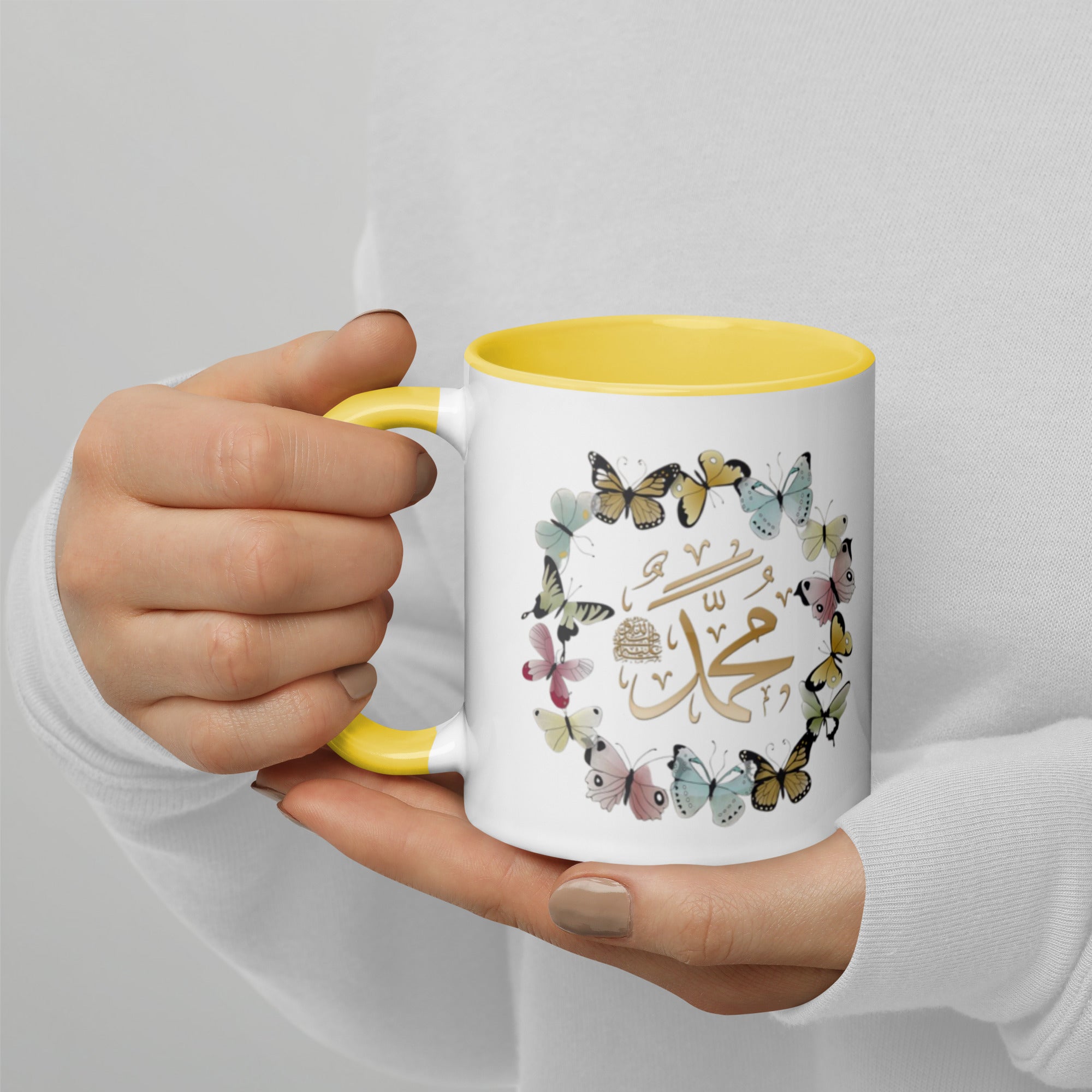 Muhammadan Butterflies Mug with Color Inside