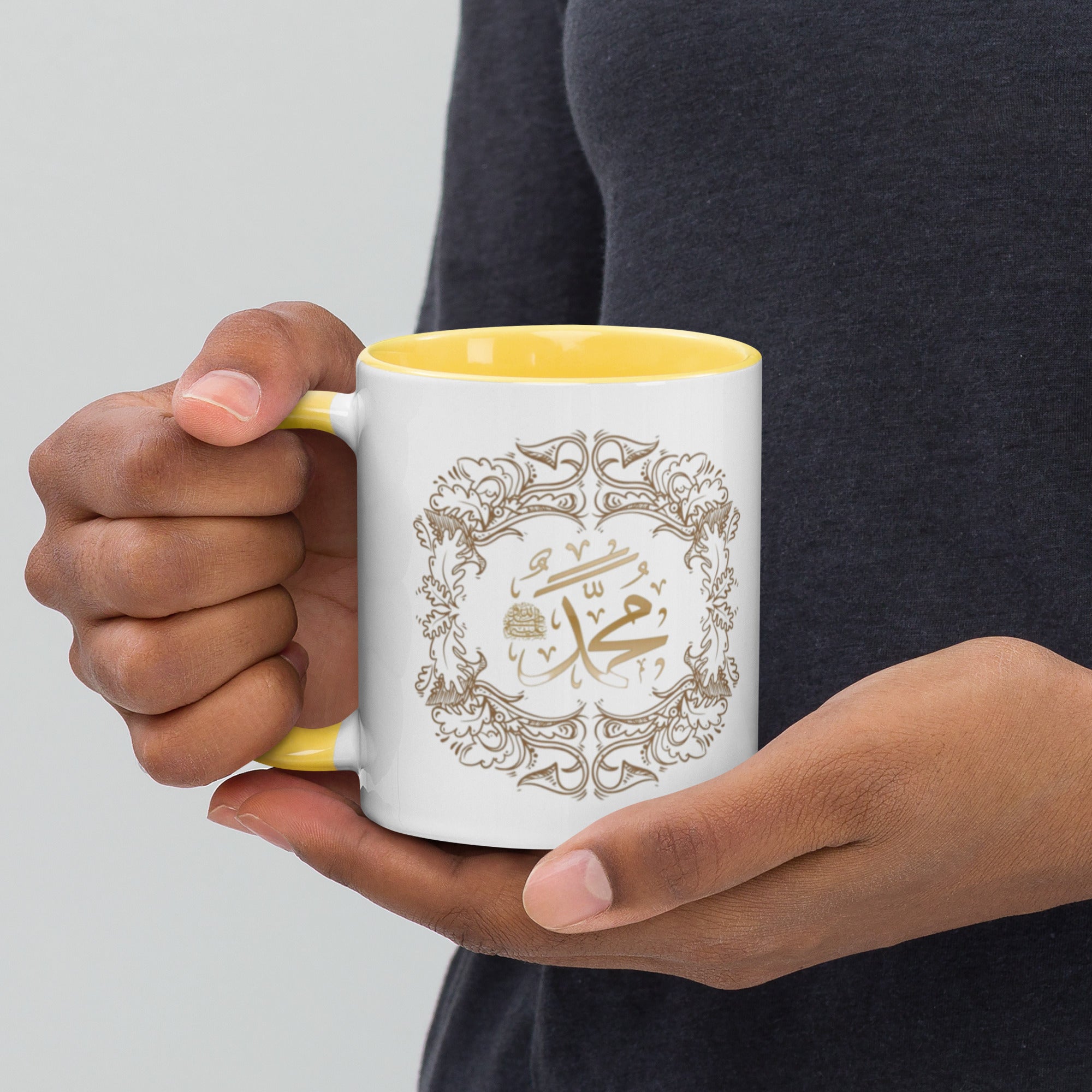 Muhammadan Golden Design Mug with Color Inside