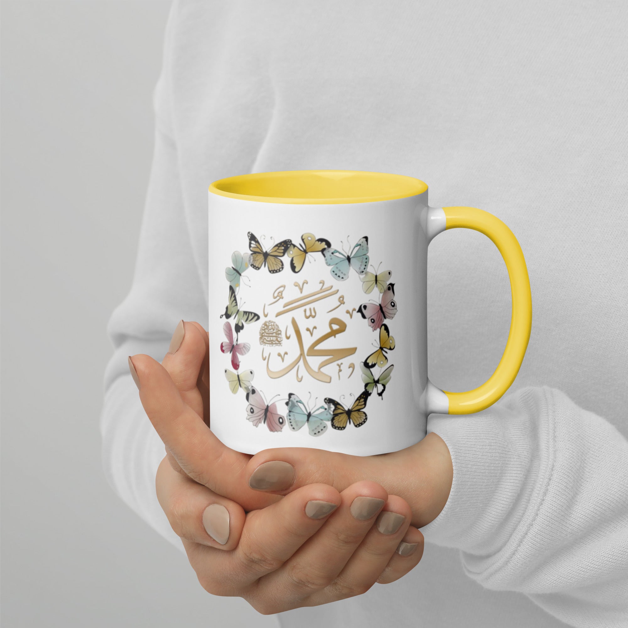 Muhammadan Butterflies Mug with Color Inside
