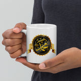 Muhammadan Gold Seal White glossy mug